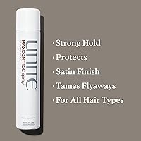 Vista 2 de UNITE Hair – MAXCONTROL Hairspray – Strong Hold Styling Spray with Workable, Brushable Control – Flake-Free Finish – Thermal Protection – 10 Oz