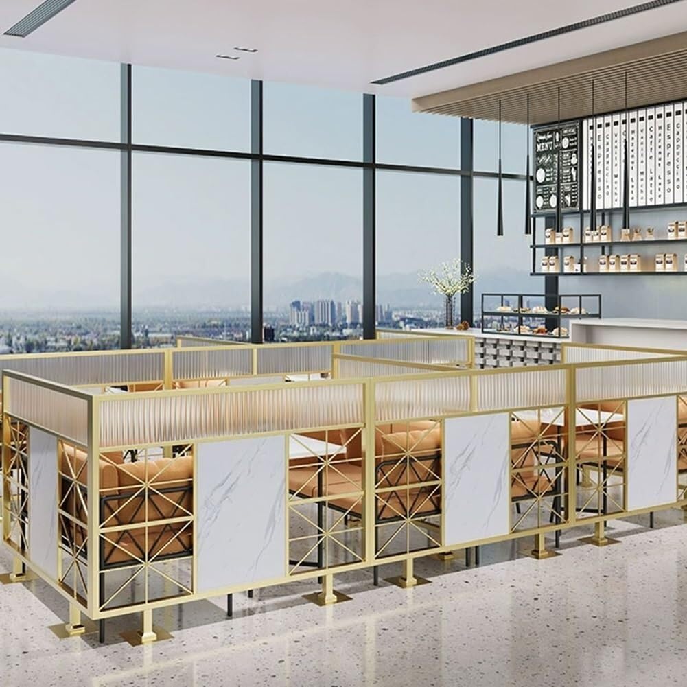 Żelazne ścianki działowe do jadalni Półfabrykaty na blaty restauracyjne i biura domowe Przegroda przestrzeni dla zwiększenia prywatności i wystroju