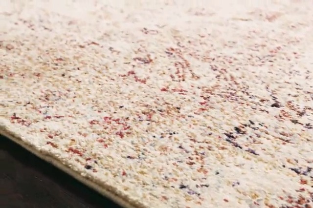 Tapete redondo Loloi Anastasia 5'3" Sand/Light Blue miniatura 6