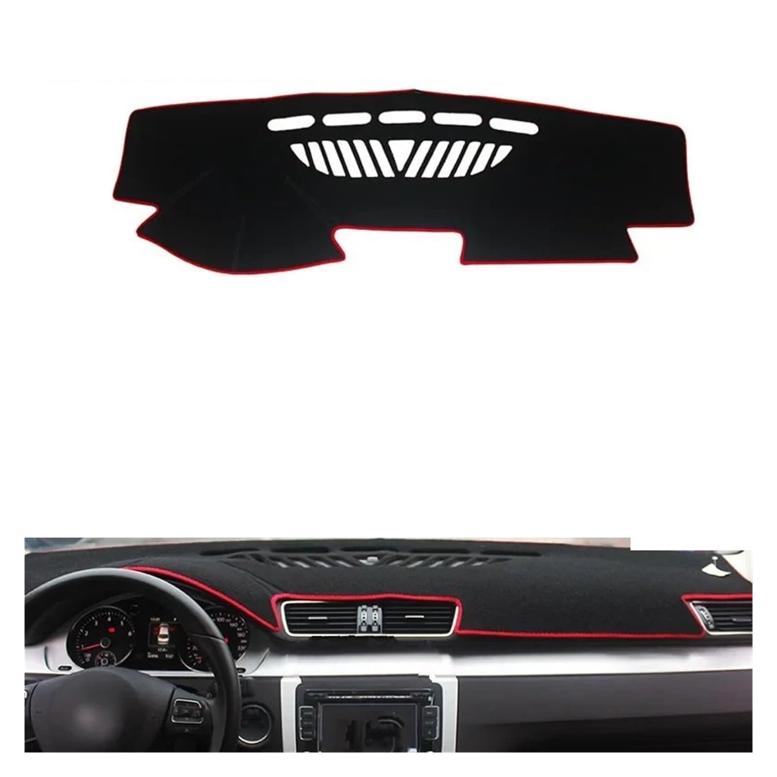 Parasol antideslumbrante de coche para Passat B6 B7 protector anti-UV estera salpicadero 2
