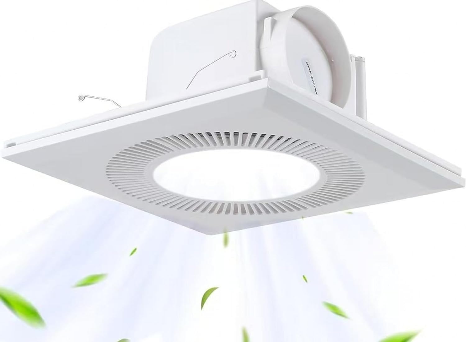 Bathroom Exhaust Fan With Light,DC Energy-Saving Ventilation Fan, Ceiling Mount Ventilation Fan & Light 6500K Combo,Newly upgraded silent exhaust fan for the bathroom