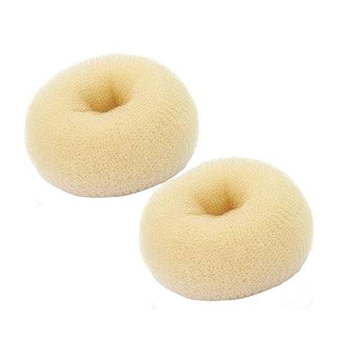 Miniatura 8 de Moldeador de donas para el cabello, moño estilo anillo, 2 piezas para aumentar el cabello de donas para cabello grueso y largo (XL, 4.5