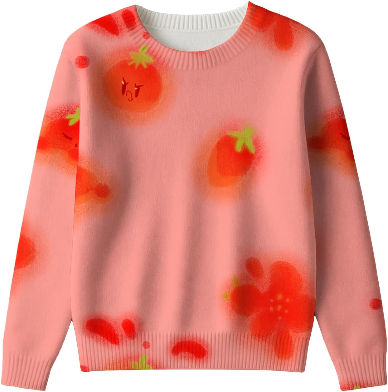 LIZALIG Womens Long Sleeve Print Pullover Sweater Round Neck Relaxed Fit Soft Comfortable Chic Fall Fashion Trendy - Image 4