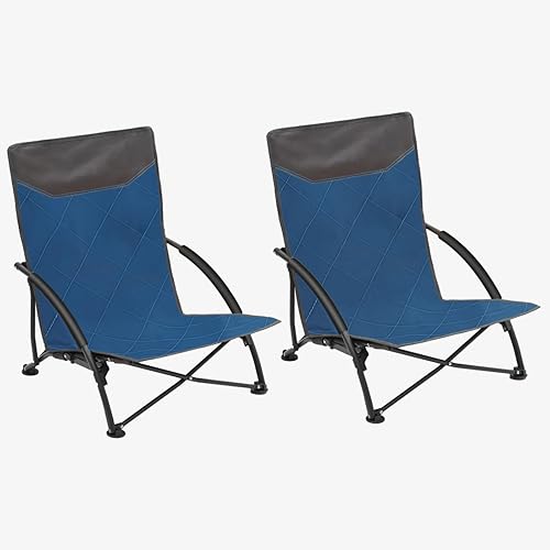 Miniatura 9 de Sekey Silla de playa portátil, silla de camping ligera con bolsa de transporte, silla de playa plegable baja para adultos, silla compacta para Azul