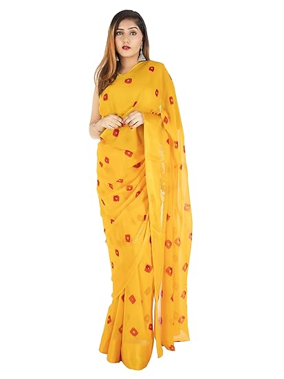 amazon bandhej saree