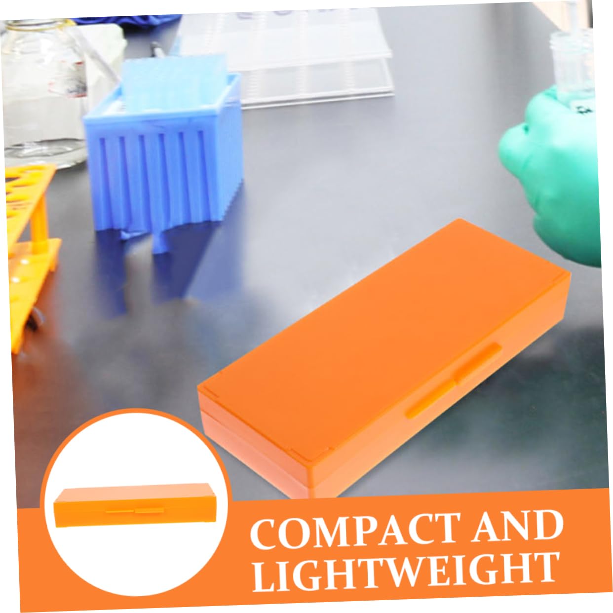 ULTECHNOVO 10pièces Boîte De Rangement Pour Lames De Microscope Réutilisables Organiseur Pratique Et Compact Pour Laboratoire Classe Et Recherche Scientifique
