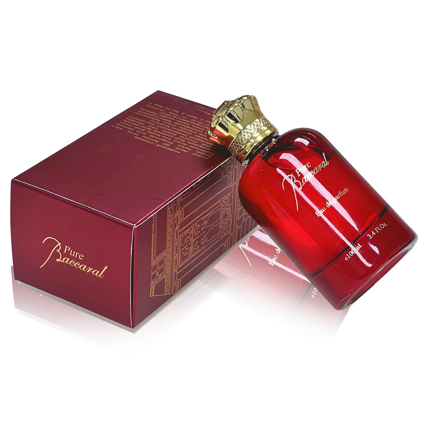 Pure Baccarat I Edp100ml | Ambergris, Saffron, natural Wood, Spicy, oriental | Long Lasting Great Sillage | Unisex Perfumes For Men & Women