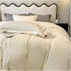ADovz Summer High-End Lanjing Tencel Bed Four-Piece Pure Cotton 100 Cotton High-Grade Bed Sheet Quilt Cover Fitted Sheet Bedding,Bed Sheets, King, FH-762