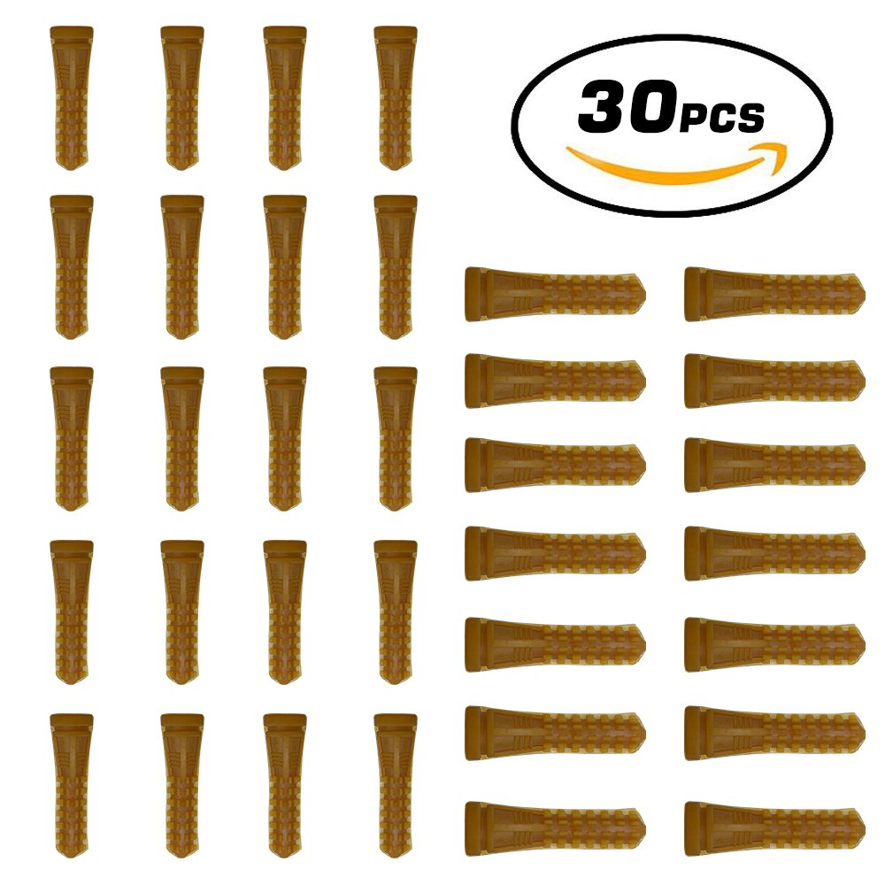 50 pcs Canard Plumeuse Volaille Doigt Plumeuse Volaille Plumer Les Doigts Bâton d'enlèvement De Plumes de Cheveux de Remplacement ( Jaune )