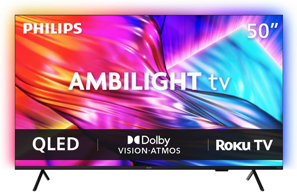 PHILIPS 50 Inch 4K QLED Roku TV