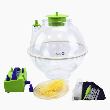 Balloon Stuffer Machine PC 17 inches Balloon Stuffing Machine to Wrap Gift Balloon Filling Kit with Balloon Pump, 5 BOBO and 5 Latex Balloons