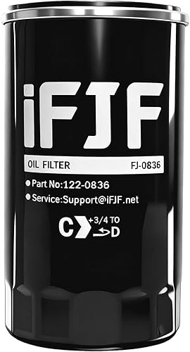 iFJF 122-0836 Filtro de aceite de repuesto para RV QG 5500/7000 Serie HGJAA HGJAB HGJAC de giro que reemplaza 01220836 B7238 PH2875 PH10027