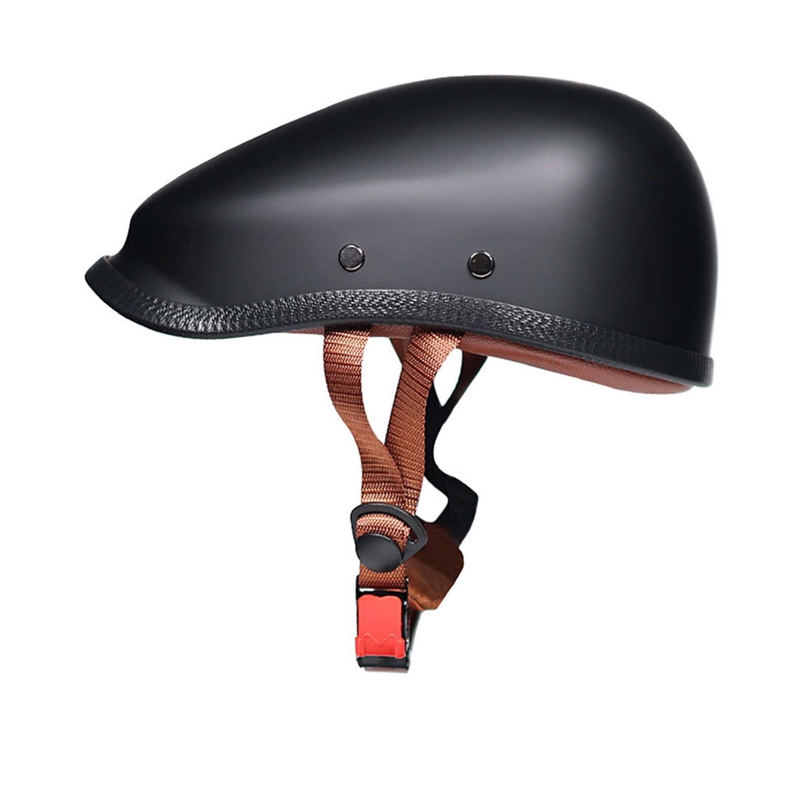Kask półtwarzowy dla dorosłych (mężczyzn i kobiet), czapka z daszkiem w stylu vintage kask motocyklowy, kask motocyklowy, homologacja ECE 22.06, skuter Cruiser / kask motorowerowy na wycieczki