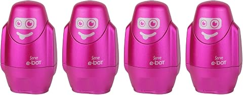 SERVE E-BOT SILGILI KALEMTIRAS METALIK PEMBE 4LU SET
