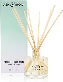 Fresh Horizon Luxury Reed Diffuser, Crisp Alpine Air & Cactus Blossom Fragrance, 125mL, 3-Month Duration, Nature's Freshness Meets Floral Warmth