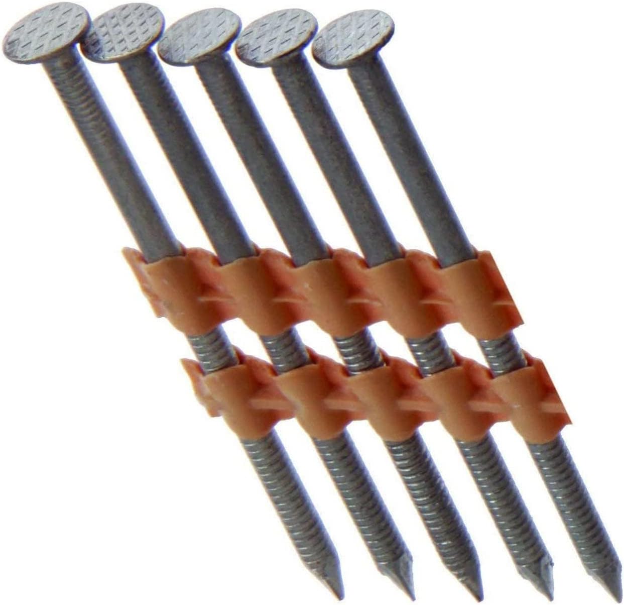 Grip Rite Prime Guard GR08RHG1M 21° Plastic Strip Round Head Exterior Galvanized Collated Framing Nails, 2-3/8 x 0.113, (1, 000per Box) (Fоur Расk)