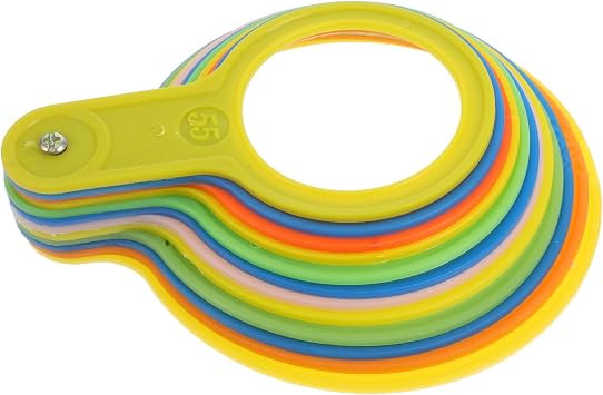 ULTECHNOVO 1set Fruit Grading Circle Ruler for Pears and Oranges Accurate Diameter Gauge Tool for Measurement and Classification