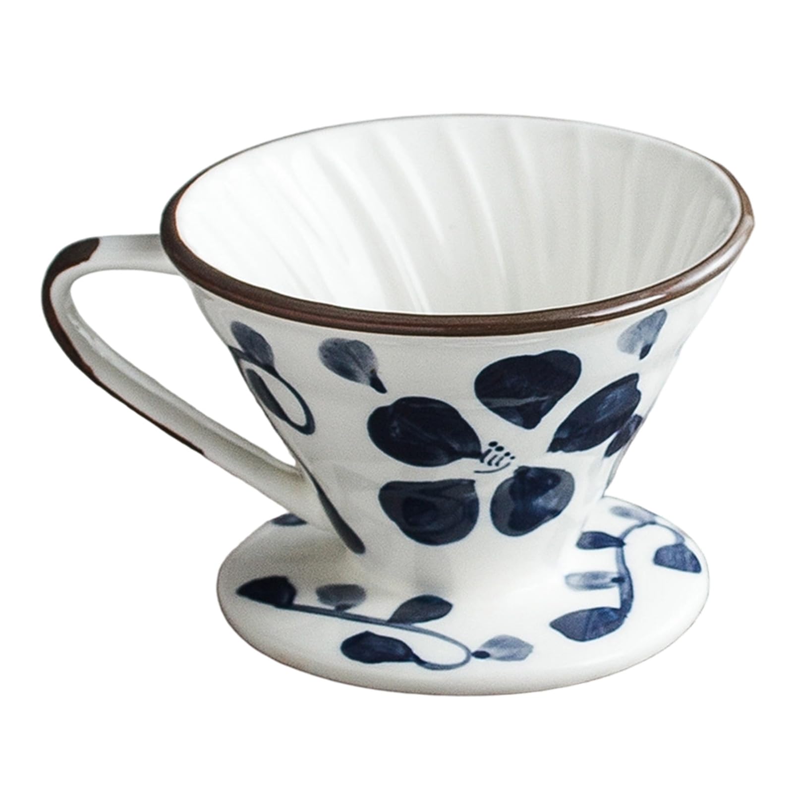 Apglsxy Serves 4 Ceramic Dripper Pouring Over Coffee Brewer Precise Extraction Brewing Funnel For Home Office Ceramic Coffee Filter Cone