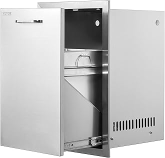 16 16Wx22Hx16D BBQ Handle Stainless Steel Propane Tank Drawer for Outdoor Kitchen, 16W x 22H x 16D Inch