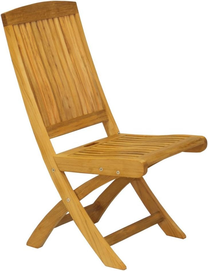 Three Birds Casual Braxton Folding Side Chairs, Teak, Set of 2