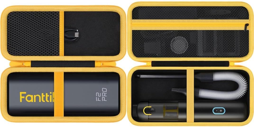 Aenllosi for Fanttik F2 PRO Cordless Rotary Tool Kit Hard Case, Rotary Tool Organizer + Fanttik V8 Apex/Slim V8 Mate/V10 Apex/Slim V10 Mate Car Vacuum Hard Case, Cordless V8/V10 Car Vacuum Organizer