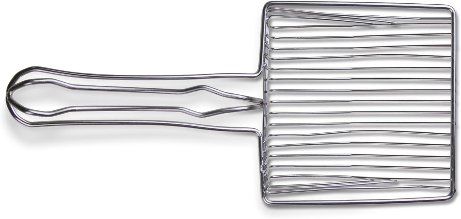 Van Ness Pets EZ Sift Stainless Steel Cat Litter Scoop, Heavy Duty, Reduces Dust image 3