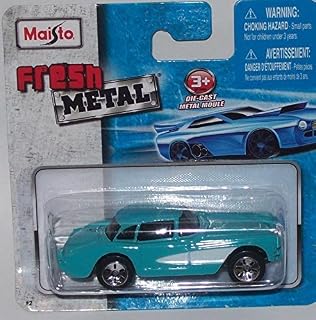 Maisto Fresh Metal Die-Cast Vehicles ~ 1957 Chevrolet Corvette (Blue)