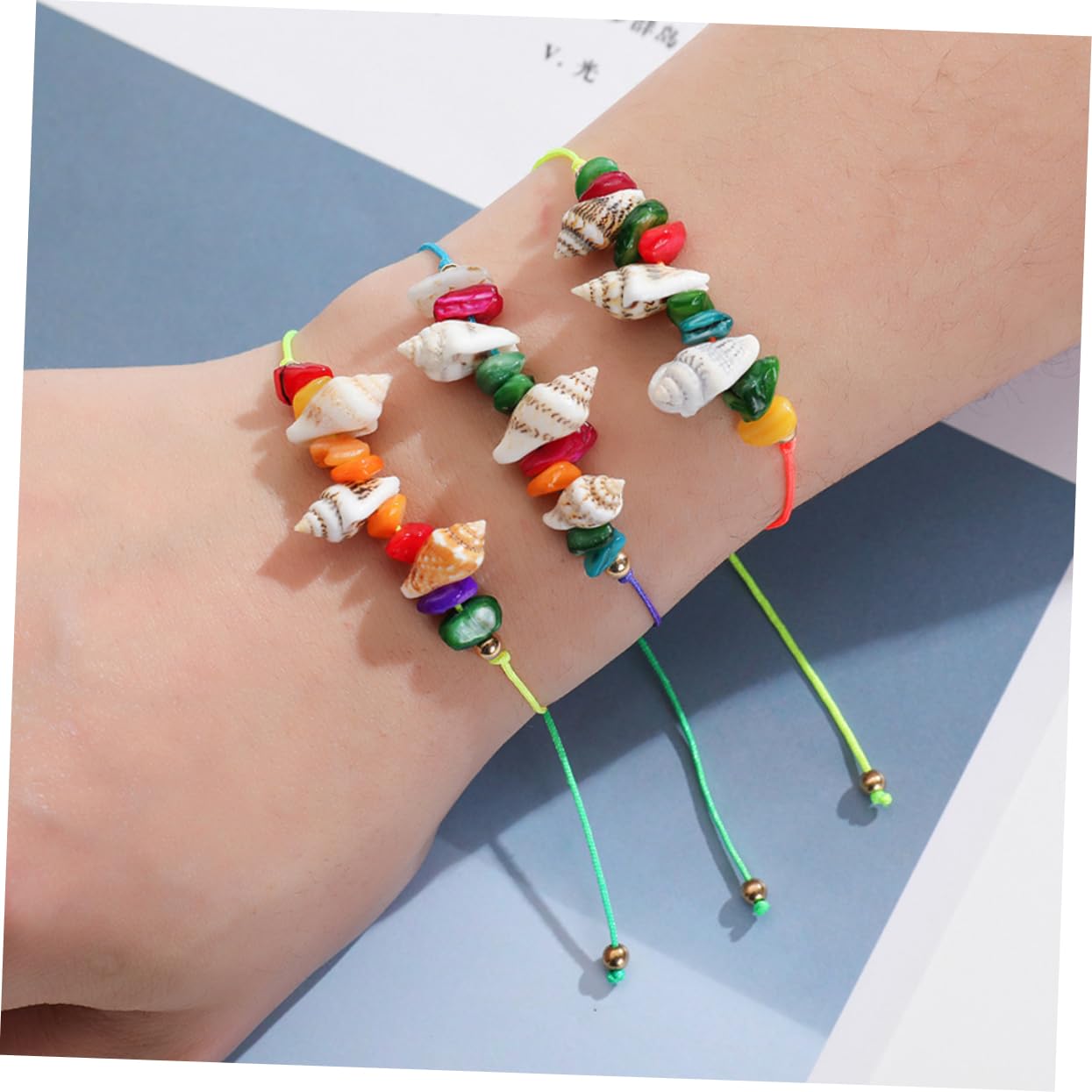GALPADA 60piezas Pulseras De Para Mujer Tobilleras Ajustables De Verano Joyería De Playa Bohemia Para Amistad y Accesorios De Moda