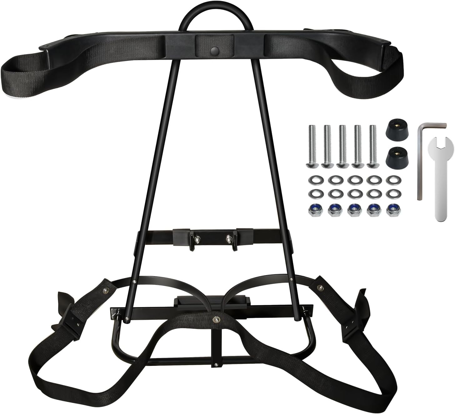 Condition photo showing New/Like New for shu ran universal golf cart rear seat bag holder, upgraded golf cart rear seat bag rack for ezgo club car yamaha, fits safety grip bar