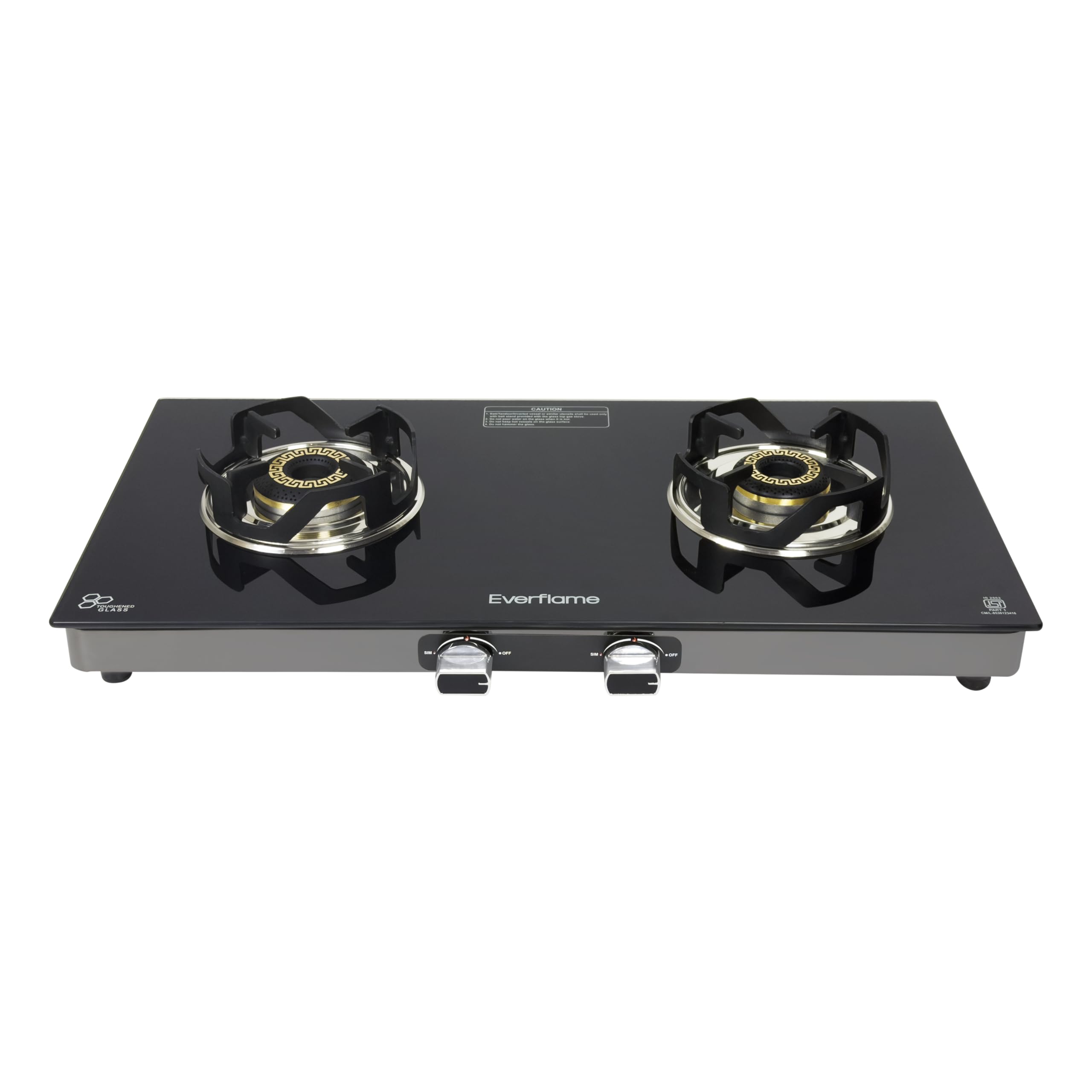 Everflame Atlas 4 Burner Gas Stove - Premium Glass Top -11