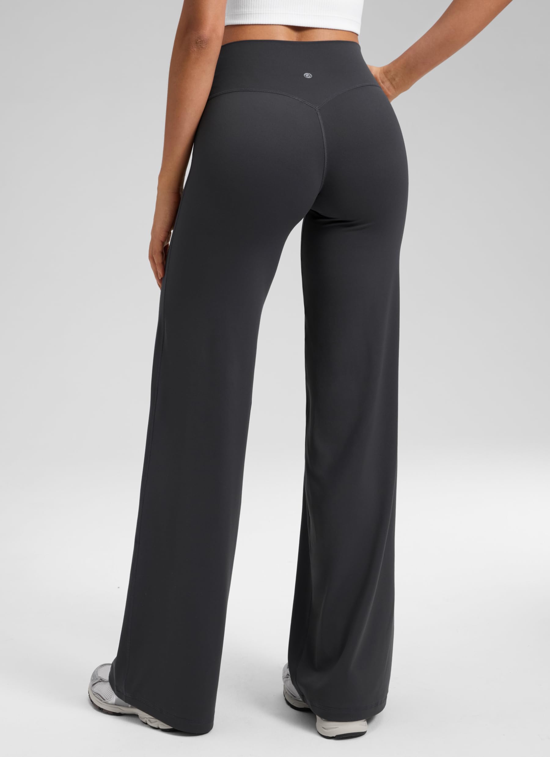 CRZ YOGA Spodnie Softretch Wide Leg 32" | Bez szwów z przodu, Najwyższy komfort, Bezpośrednio na skórze, Do jogi, Swobodny, Wysoki stan, Dla kobiet