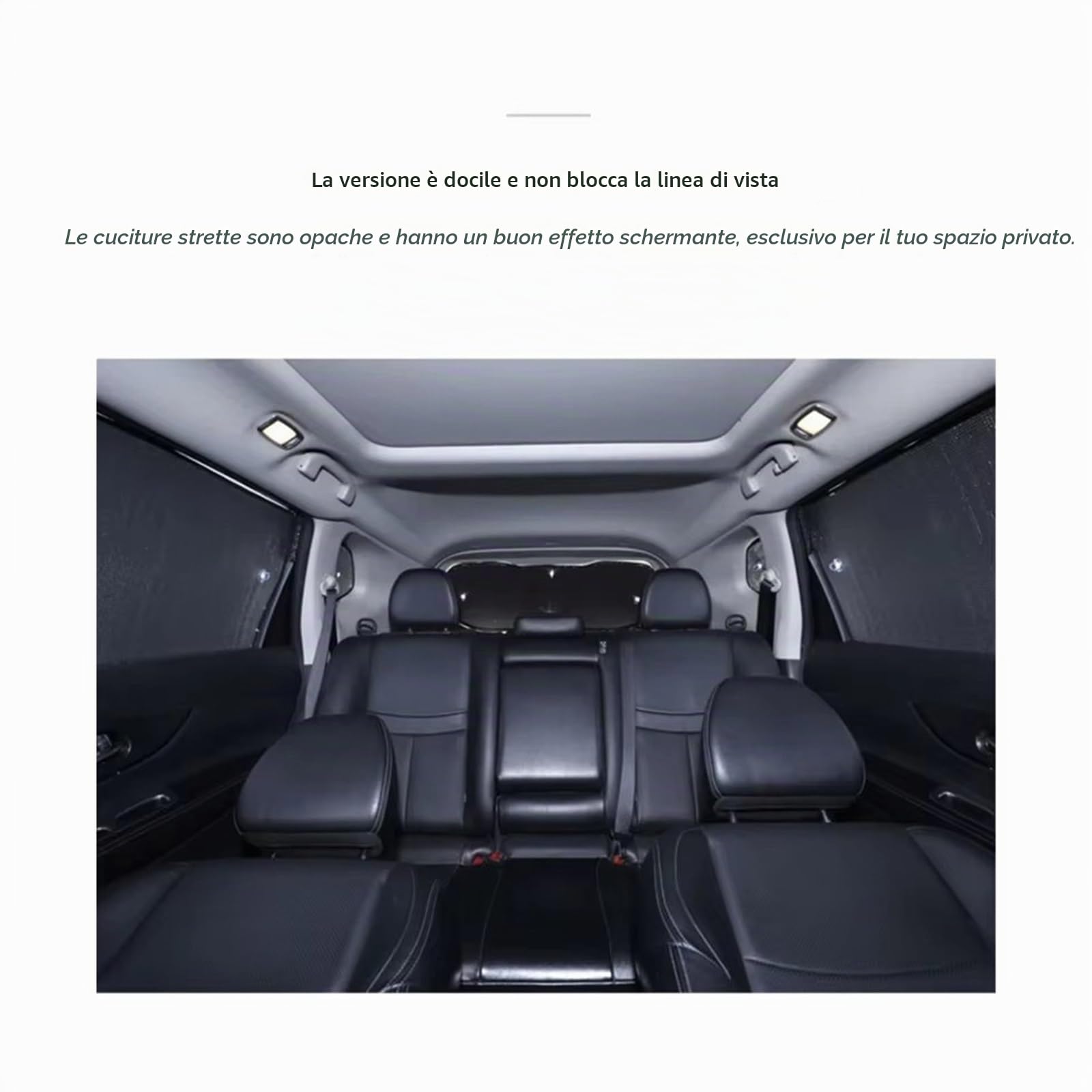 Tendine Parasole Per VW Per Caddy 2K Per VW Per Maxi MK3 2004-2019 Parasole Per Finestrini Auto Anti-UV Oscuranti Camper Parasole Auto("A" All Windows)