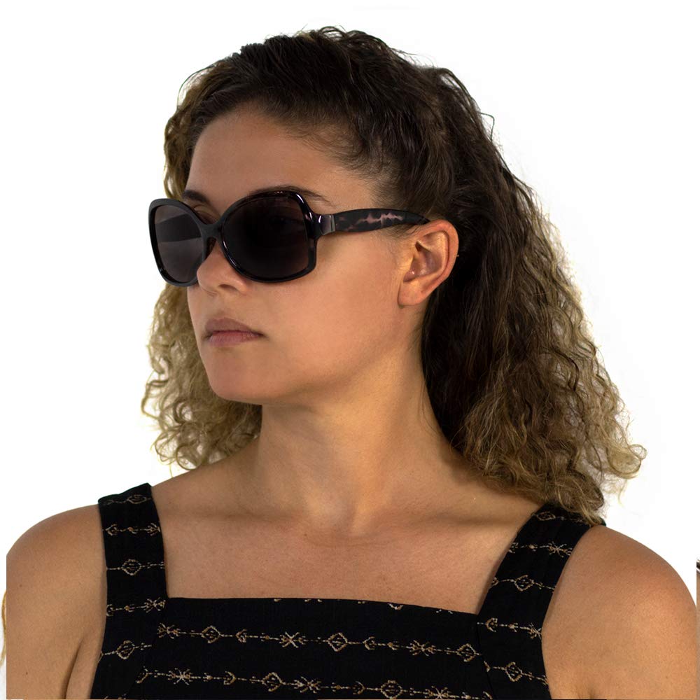 VITENZI Full Reader Sunglasses for Women, Oversized Reading Sunglasses with Built In Full Readers, Ferrara in Green 2.50