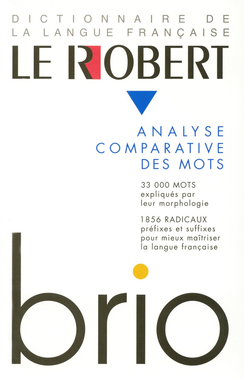 Le Robert Brio : Analyse comparative des mots