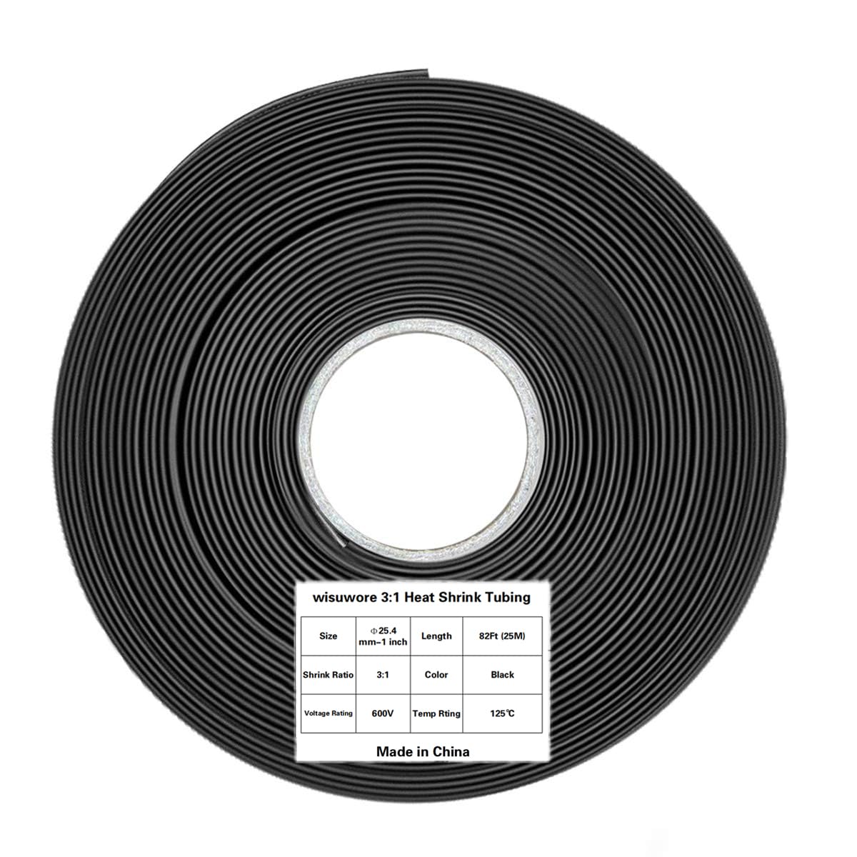 82FT 1 Inch Heat Shrink Tubing 3:1 with Adhesive, Electrical Wire Insulation and Waterproof Cable Repair Sleeve, UL Listed and RoHS Compliant, for Automotive, Marine, Home and DIY Use