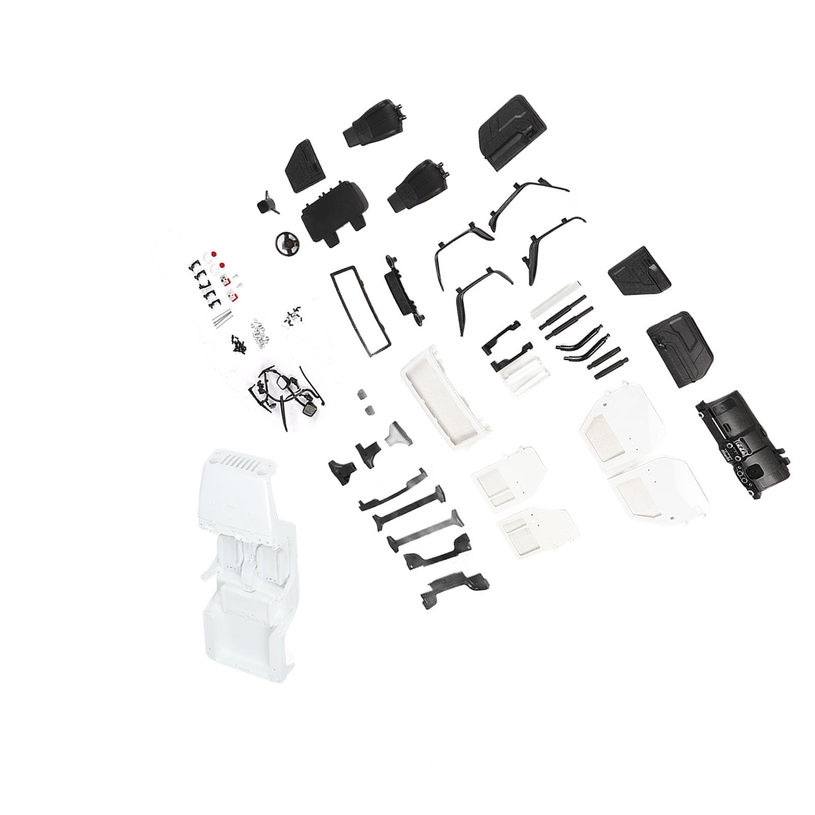 Nadwozie samochodu RC Otwarte nadwozie samochodu Akcesoria Premium Plastik ABS Rozstaw osi 313 mm Niezmontowany zestaw do SCX10 90046 1/10 RC Model samochodu (Biały)