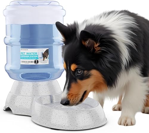 Miniatura 2 de Dispensador automático de agua para mascotas con diseño sin BPA, capacidad de 1 galón, conveniente solución de agua ideal para perros y gatos