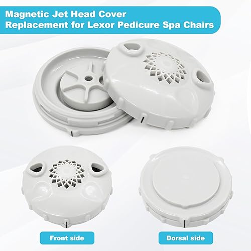 Miniatura 7 de Cubierta magnética para cabeza de chorro de spa, forro desechable, sillas de pedicura, reemplazo para sillas de spa Lexor para el juego de 3 puntos