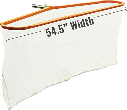 World Largest and Biggest Skimmer Pool Net 54.5 Wide x 10 Long with 45 or 90 Degree Mount by Massimo