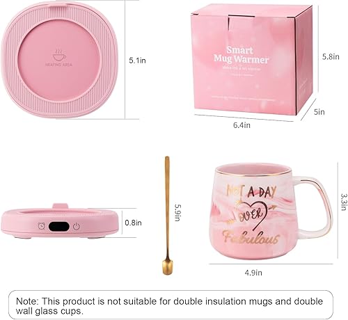 Miniatura 31 de Juego de tazas de café con 3 ajustes de temperatura, apagado automático de 8 horas