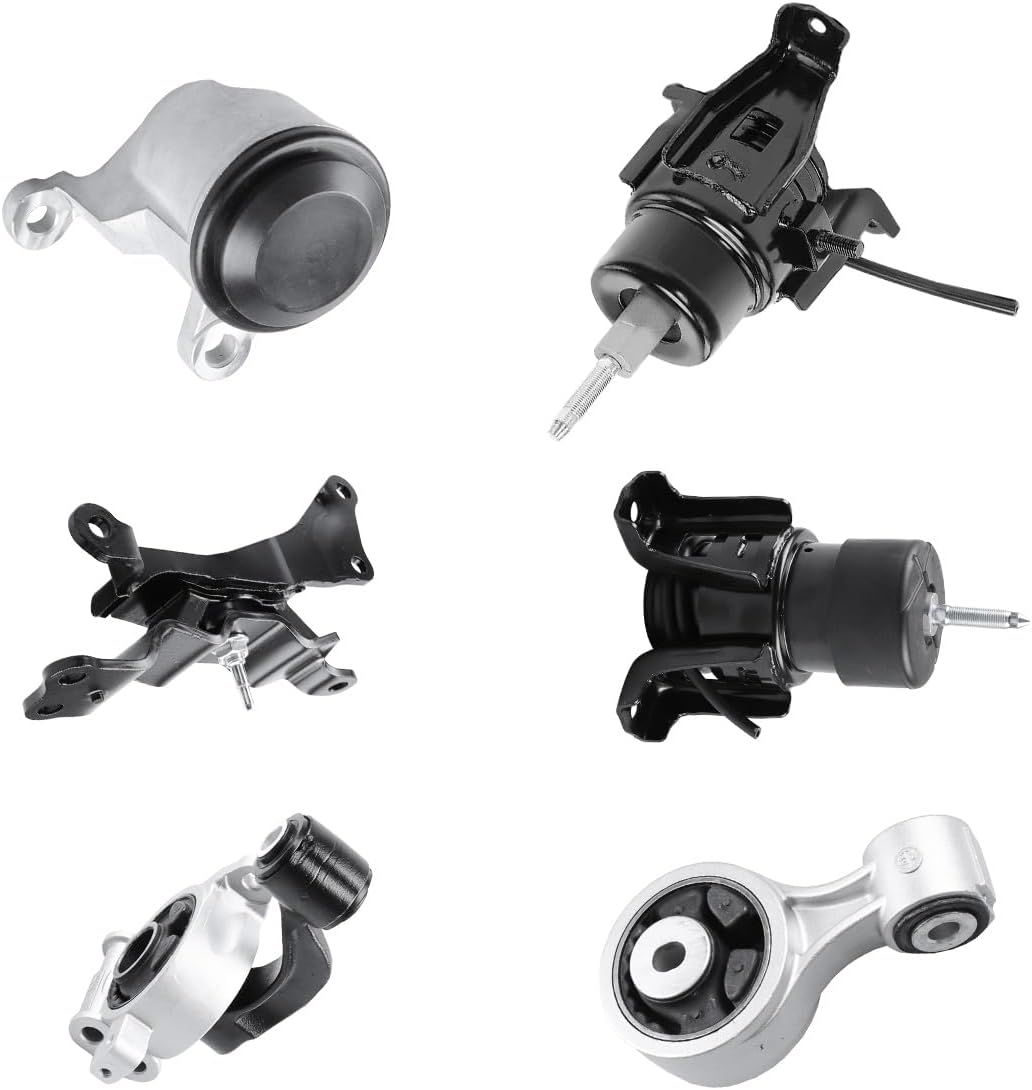 Set of 6 Engine Motor Mount & Transmission Mount Compatible with Nissan Murano 3.5L FWD 2009-2014, Compatible with Nissan Quest 3.5L FWD 2011-2014,OE: A7399 A4354HY A7372 A4371HY A7363 A7381