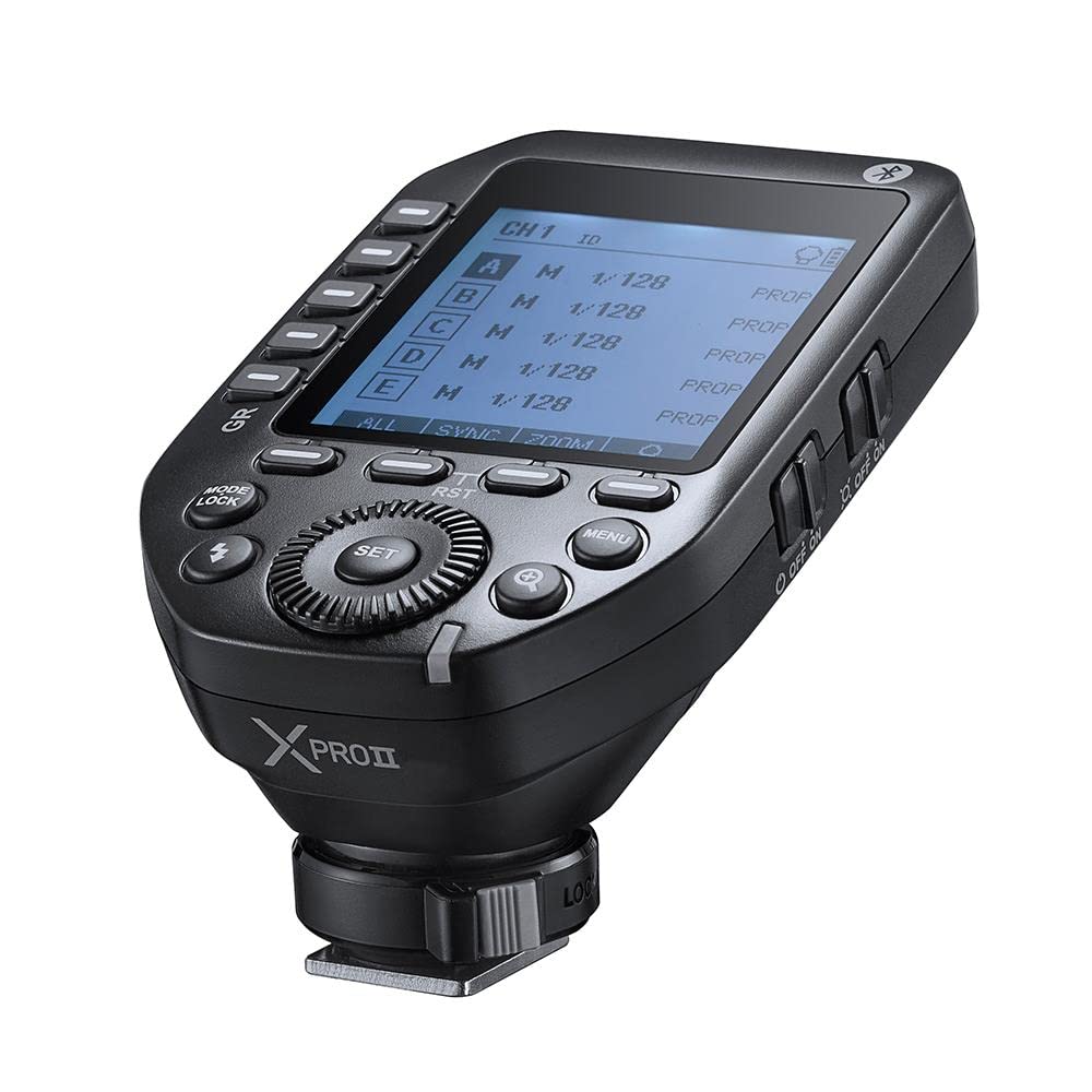 Godox XPro-S II 2.4G Wireless Flash Trigger TTL 1/8000s High Speed Sync System System Large LCD Display, Quick Locking System Shoe Mount Compatible with Sony Cameras