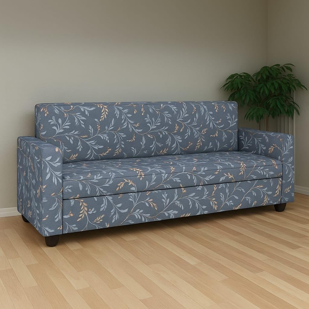 KENDALWOOD Furniture 3 Seater Fabric Sofa Set for Living Room Furniture | 3 Seater Sofa Set | Sofa for Home & Office | Fabric Color:-Printed Cushions | Pre-Assembled-image-36
