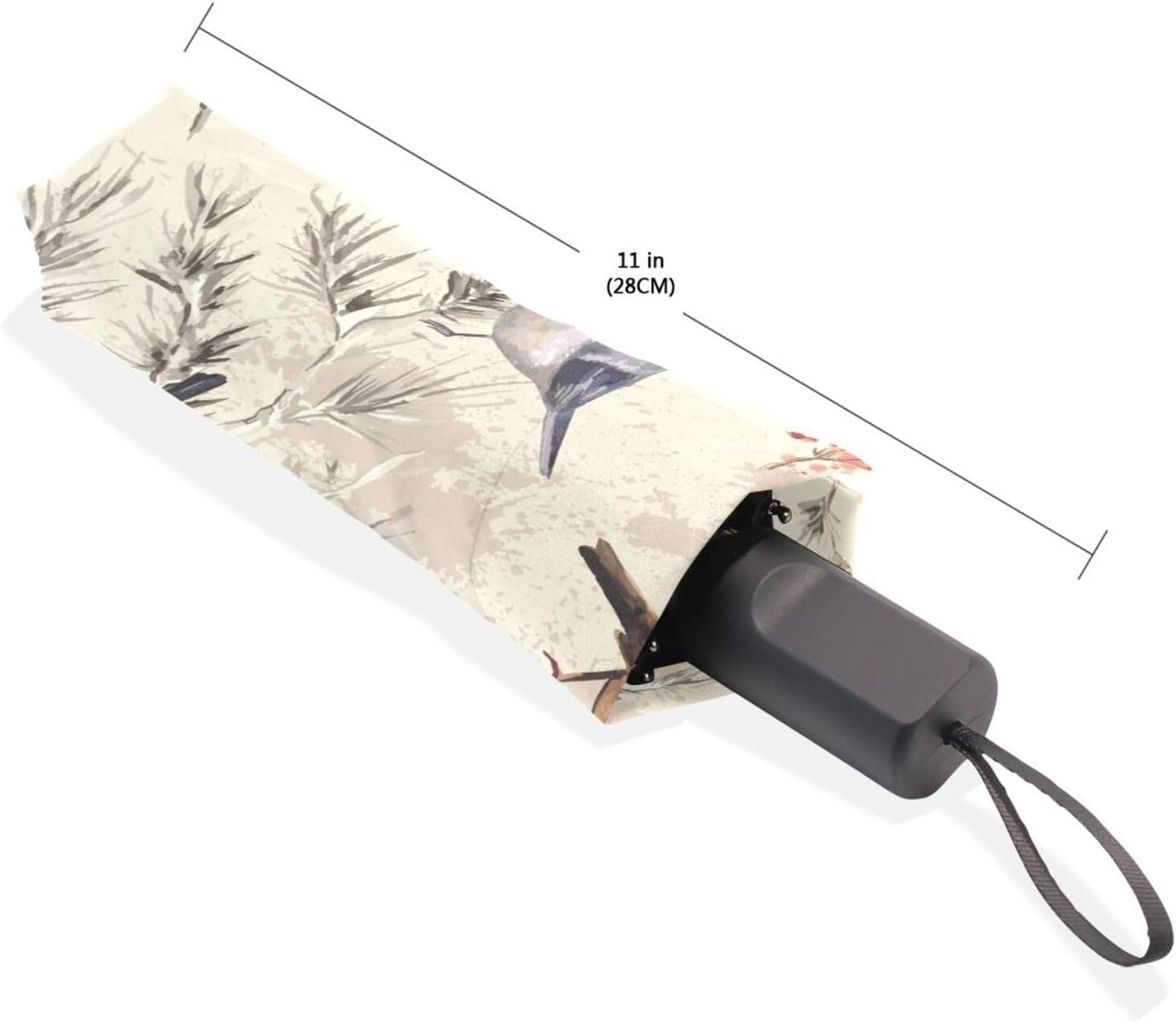 Flowers And Birds Umbrella, Automatic Windproof Folding Umbrellas,Compact Travel Rain Umbrellas,Waterproof Portable Umbrellas With Ergonomic Handle