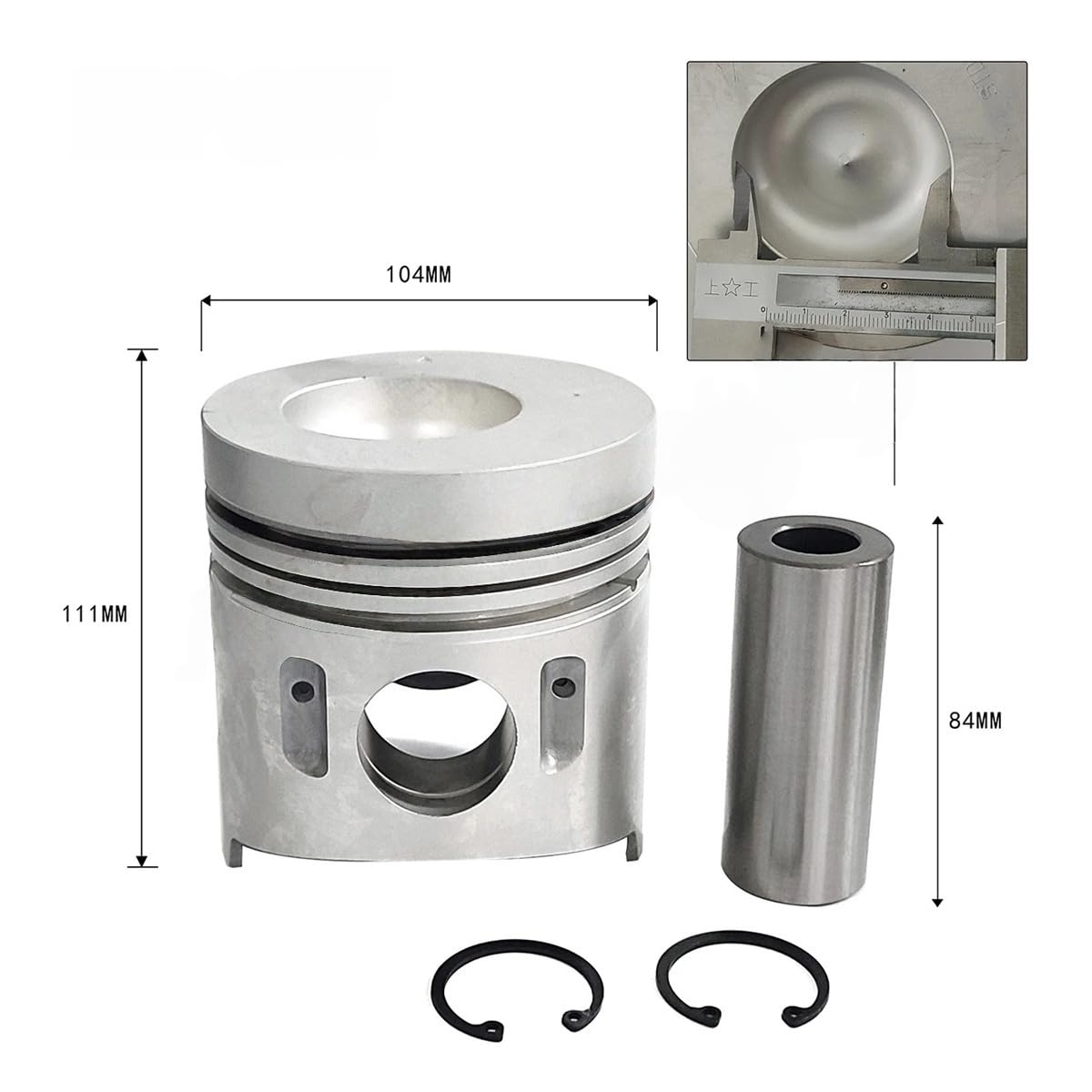 4D32 Overhaul Rebuild kit Compatible with Mitsubishi Piston Cylinder Liner Full Gasket Set Fuso Canter 4D32 4D32T Engine