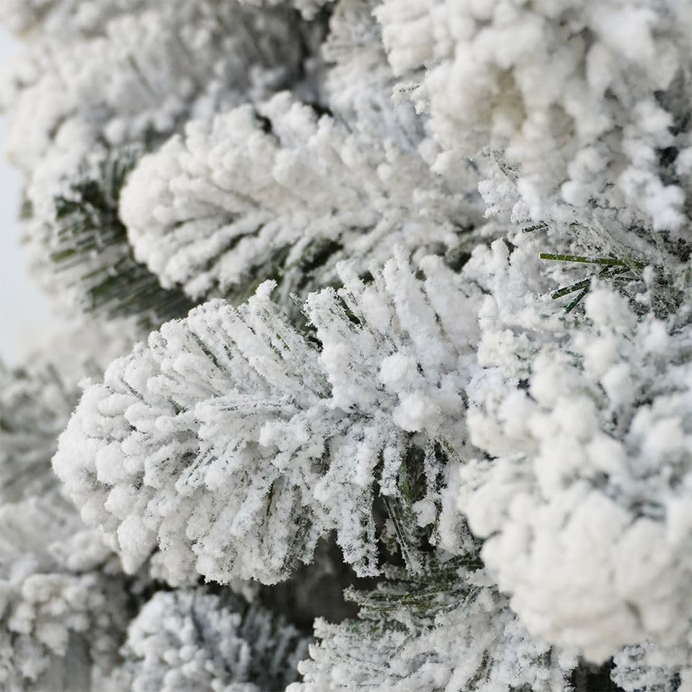 Albero di natale INNEVATO 150/180/210/230/270CM SUPERFOLTO REALISTICO (210)