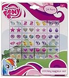 My Little Pony Girls 24 Pair Sticker Earrings