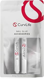 Curvlife 2pcs 3 in 1 Nail Glue Remover Pen, 5ml – Acetone‑Free Click‑Remove Debonder Gentle Glue Remover for Gel x Nails