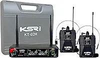 Microfone Sem Fio Headset Duplo Profissional Ksr KT02H PRO