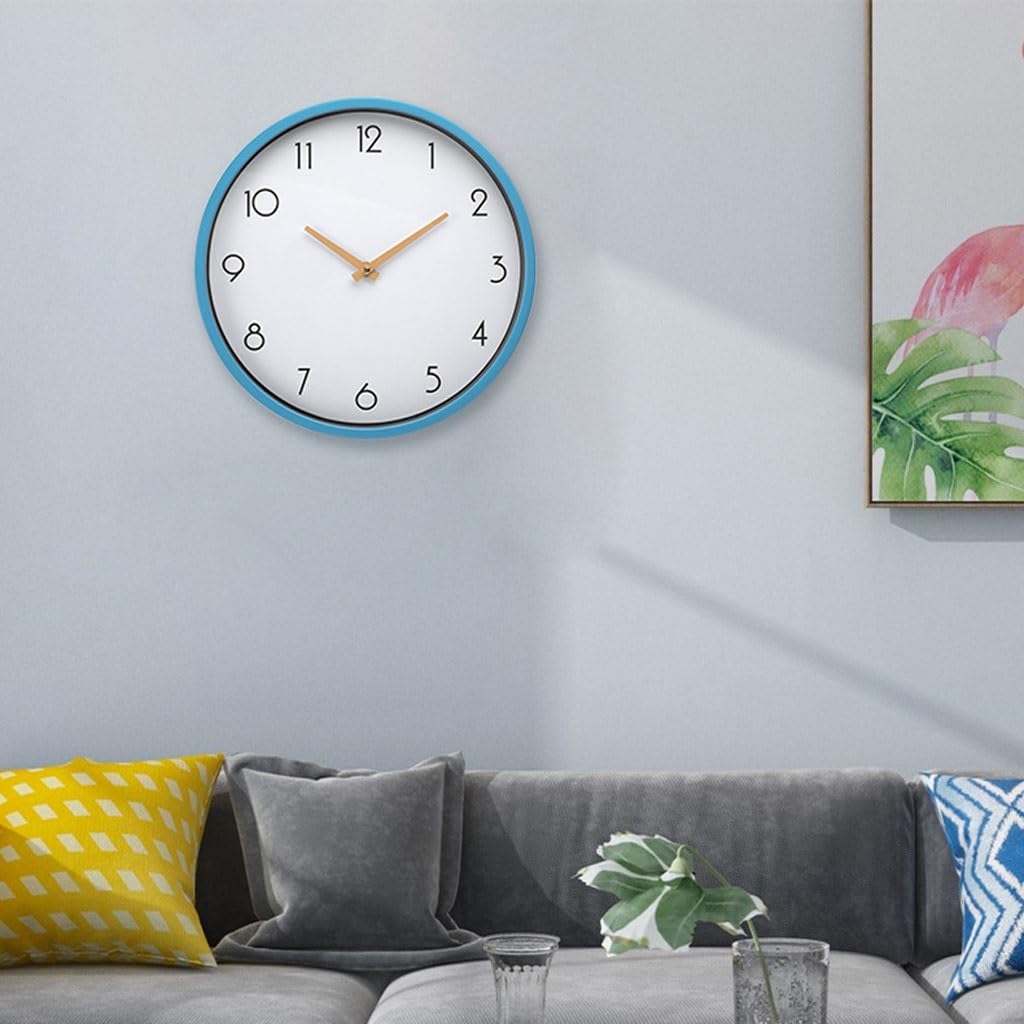 Orologio da parete Orologio da parete semplice Orologio al quarzo in stile giapponese for la casa Ufficio Soggiorno Camera da letto Orologio nordico silenzioso Reloj De Pared(B)